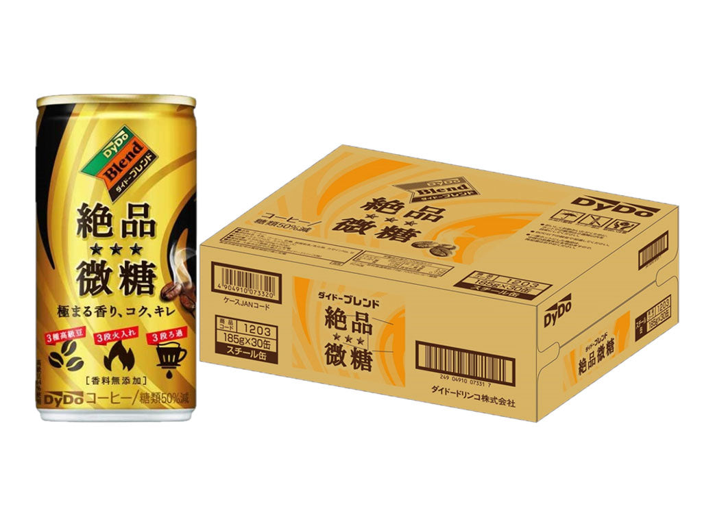 【送料無料】DyDo ダイドー 絶品微糖 185ml×30本