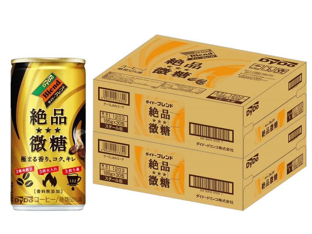 【送料無料】DyDo ダイドー 絶品微糖 185ml×60本