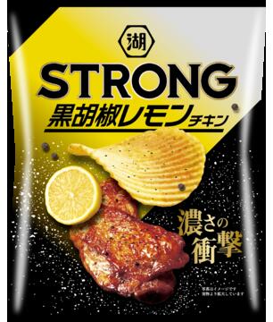【送料無料】湖池屋  KOIKEYA STRONG ポテトチップス 黒胡椒レモンチキン 56g ×36袋/3ケース【北海道・東北・四国・九州・沖縄県は必ず送料がかかります】