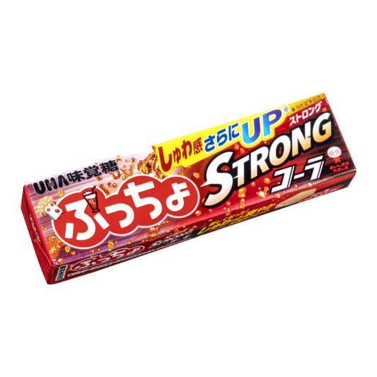 【送料無料】【ネコポス便】UHA味覚糖 ぷっちょスティック ストロングコーラ ×10個【メール便にてお届けします】