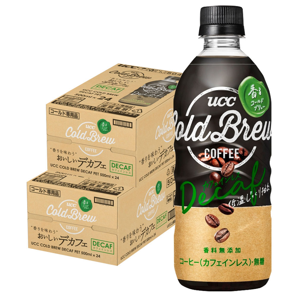 【送料無料】UCC上島珈琲 BLACK COLD BREW DECAFブラック コールドブリュー デカフェ 500ml×2ケース／48本
