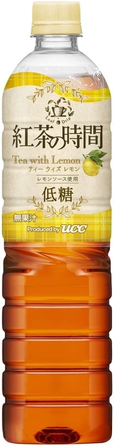 【送料無料】UCC 紅茶の時間 ティーウィズレモン 低糖 900ml×1ケース／12本