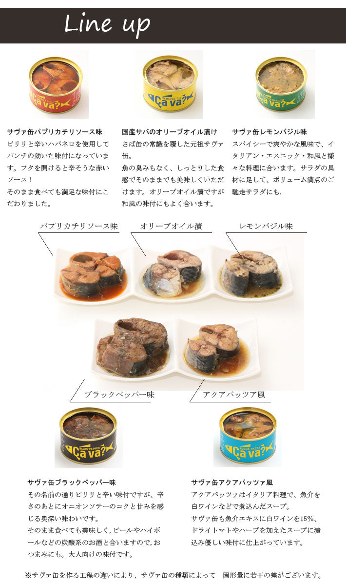 いわて生まれのサヴァ缶！（サヴァ缶×6缶）