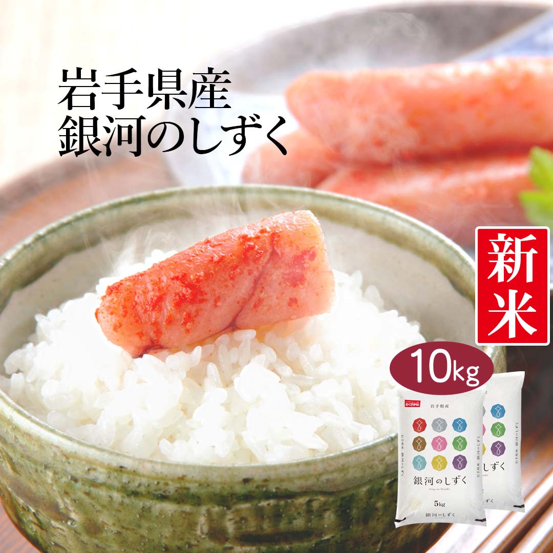 米 岩手県産 銀河のしずく 10kg (5kg×2) 令和5年産 新米 お米 白米 おくさま印 国産 食品 ギフト 引っ越し 挨拶 出産 内祝い 母の日 父の日 お中元 お歳暮 結婚 快気 還暦 香典返し お年賀 送料無料