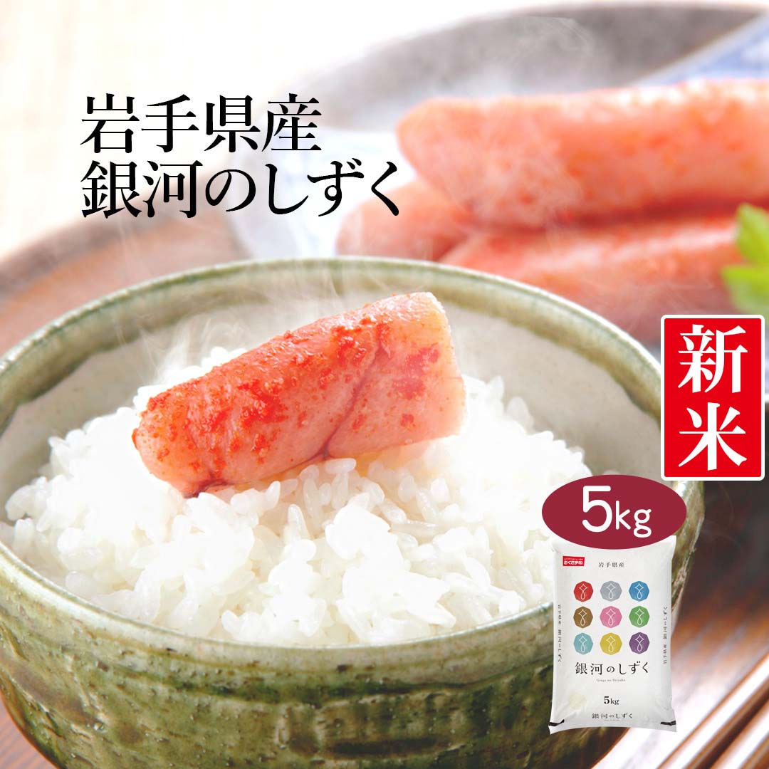 米 岩手県産 銀河のしずく 5kg 令和5年産 新米 お米 白米 おくさま印 国産 食品 ギフト 引っ越し 挨拶 出産 内祝い 母の日 父の日 お中元 お歳暮 結婚 快気 還暦 香典返し 寒中 暑中見舞い お年賀 送料無料