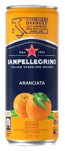 【送料無料】サンペレグリノ イタリアンスパークリングドリンクアランチャータ (オレンジ)330ml×2ケース/48本