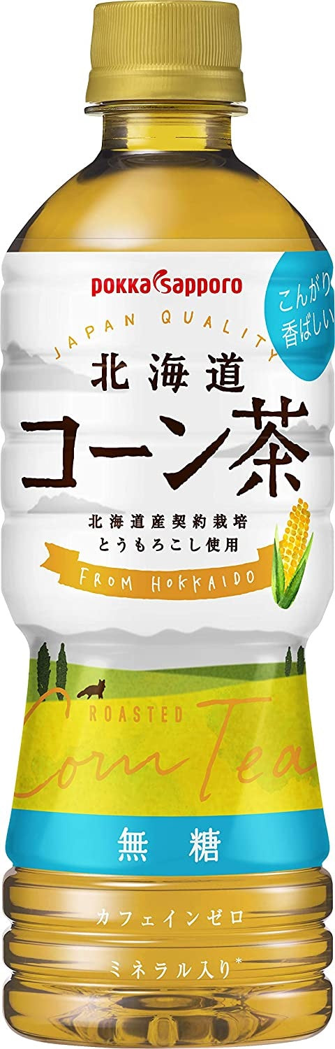 【送料無料】ポッカサッポロ ポッカサッポロ 北海道コーン茶 525ml×2ケース/48本カフェインゼロ ノンカフェイン