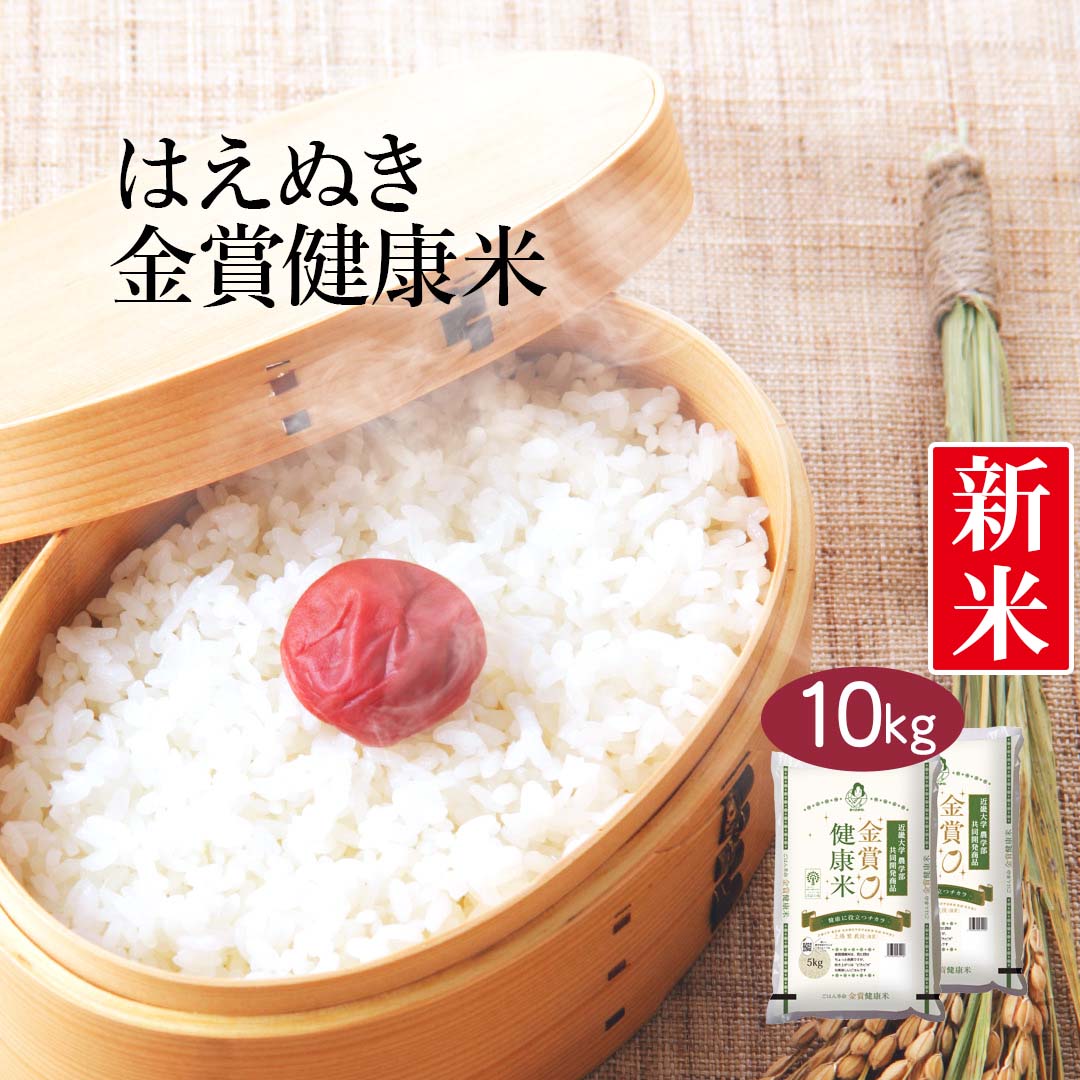 米 山形県産 金賞健康米 はえぬき 10kg (5kg×2) 令和5年産 新米 お米 白米 おくさま印 国産 食品 ギフト 引っ越し 挨拶 出産 内祝い 母の日 父の日 お中元 お歳暮 結婚 快気 還暦 香典返し お年賀 送料無料