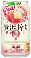 【送料無料】アサヒ 贅沢搾り 桃 350ml×3ケース/72本【北海道・沖縄県・東北・四国・九州地方は必ず送料が掛かります】