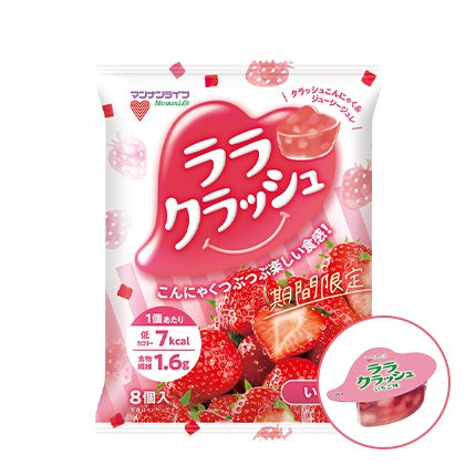 【送料無料】マンナンライフ ララクラッシュ いちご味 24g×8個入×1箱(12袋)