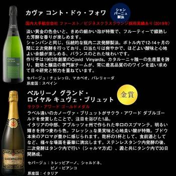 【送料無料】金賞・シャンパーニュ製法入り 辛口スパークリングワイン 12本セット［常温］【4〜5営業日以内に出荷】[W][S]