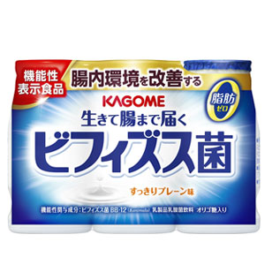 カゴメ 生きて腸まで届くビフィズス菌 オリゴ糖プラス 100ml×54本［3本×18パック］北海道、沖縄、離島は送料無料対象外［賞味期限：製造日から16日］［送料無料］【3〜4営業日以内に出荷】