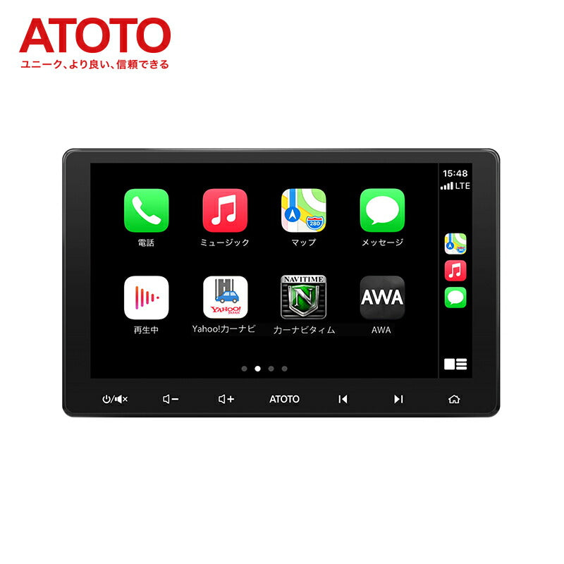 【ATOTO 正規品  F7G211XE】F7 XE 10.1インチ ダブルDIN 最新型カーナビ オーディオ一体型ナビ 無線CarPlay＆Android Auto Bluetooth QLEDディスプレイ HD LRV 携帯ミラーリング（AutoLink）タッチスクリーン 急速充電 ハンズフリー car navi USB / SD（最大2TBストレージ）