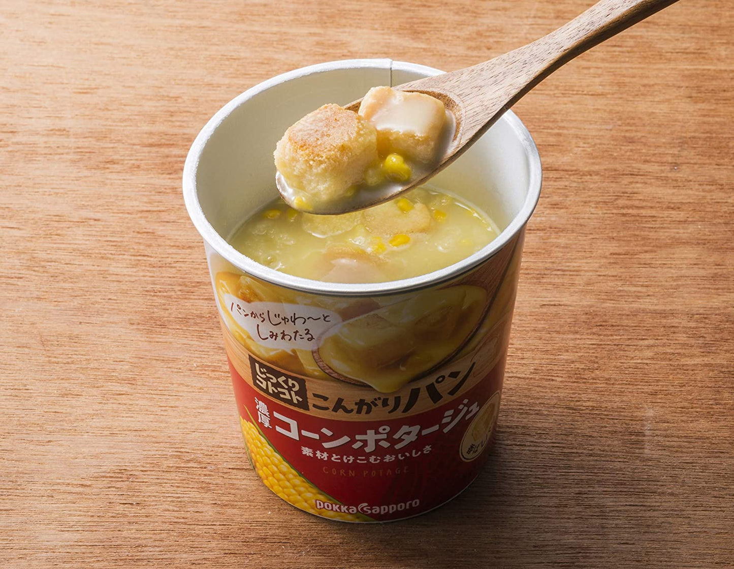 【送料無料】ポッカサッポロ じっくりコトコト こんがりパン濃厚コーンポタージュ カップ 31.7g×24個