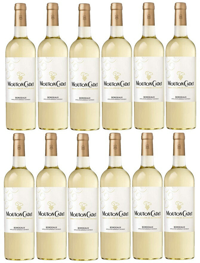 【送料無料】バロン・フィリップ・ド・ロスチャイルド ムートン・カデ ブラン  750ml×12本［白/フランス/ボルドー］【北海道・沖縄県・東北・四国・九州地方は必ず送料が掛かります】