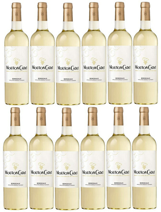 【送料無料】バロン・フィリップ・ド・ロスチャイルド ムートン・カデ ブラン  750ml×12本［白/フランス/ボルドー］【北海道・沖縄県・東北・四国・九州地方は必ず送料が掛かります】