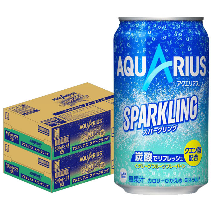 【送料無料】コカ・コーラ アクエリアス スパークリング 350ml×48本（2ケース）