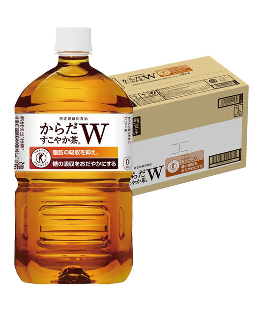 【訳あり】【キズ・へこみ有り】【送料無料】コカ・コーラ からだすこやか茶W 1050ml×1ケース/12本