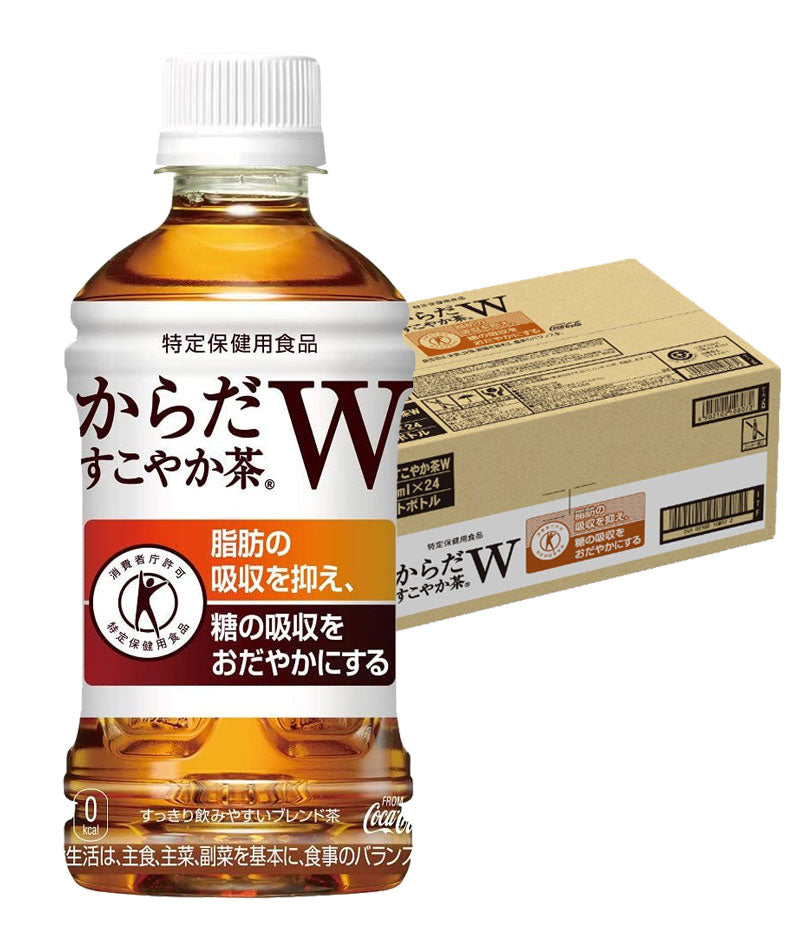 【訳あり】【ケース破損品】【送料無料】コカ・コーラ からだすこやか茶W 350ml×1ケース/24本