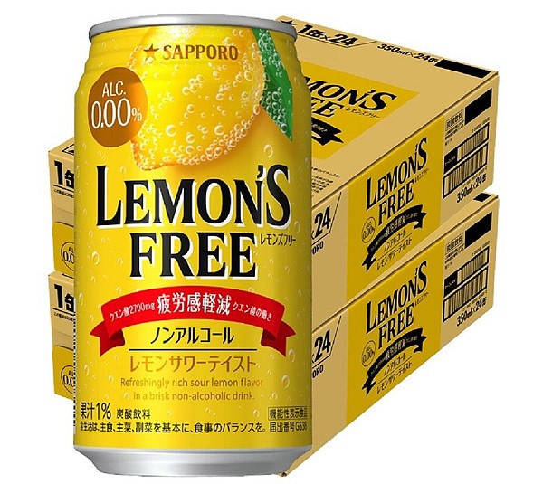 【送料無料】 機能性表示食品 サッポロ レモンズフリー 0.00％ 350ml×2ケース/48本疲労感軽減 ノンアルコール