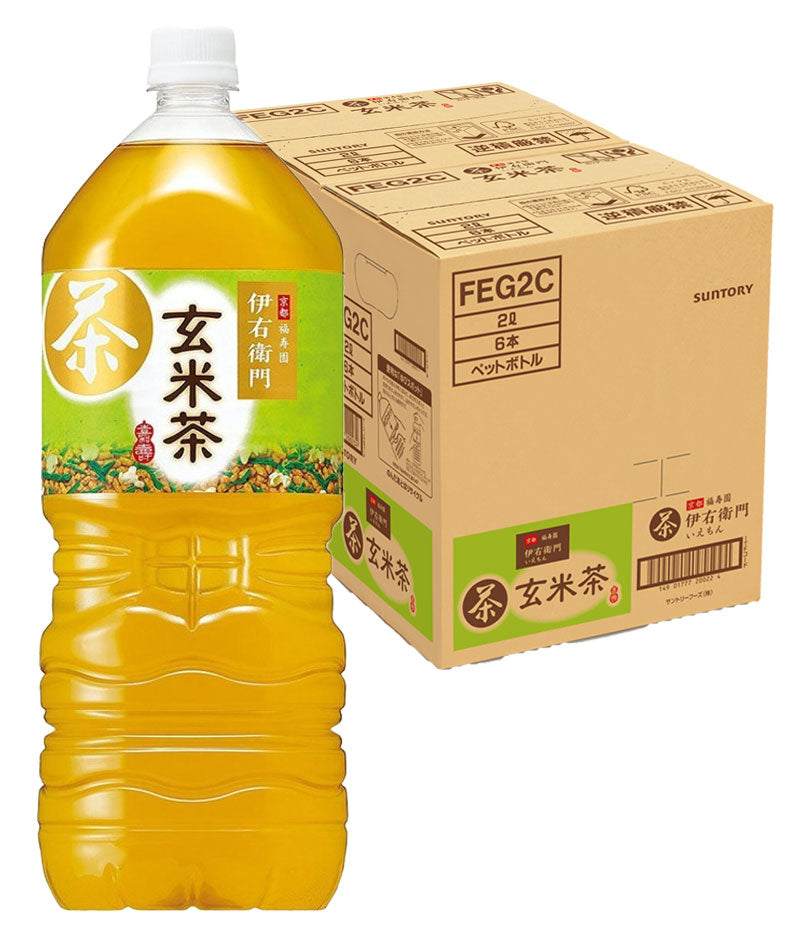 【☆送料無料☆2ケースセット】サントリー 伊右衛門 玄米茶 2L×2ケース/12本