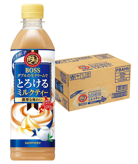 【送料無料】サントリー BOSS ボス とろけるミルクティー 500ml×24本