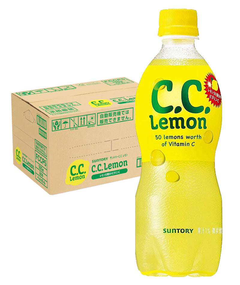 【送料無料】サントリー Ｃ．Ｃ．レモン 500ml×1ケース/24本