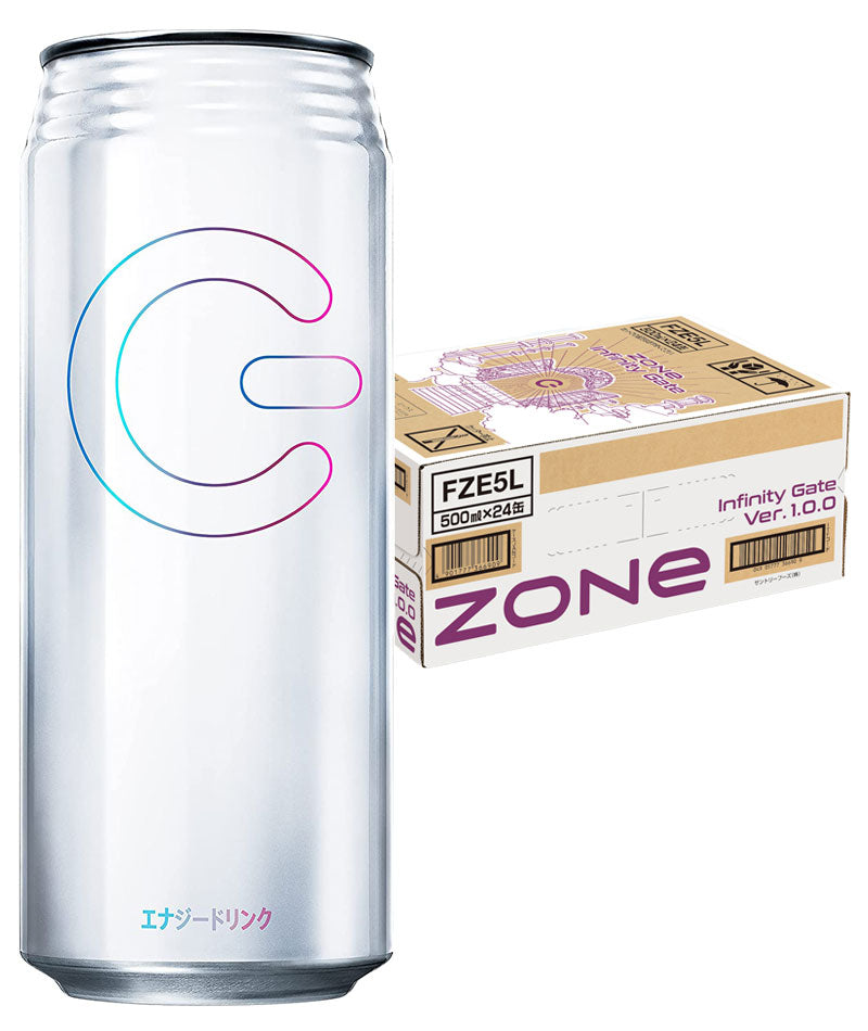【送料無料】サントリー ZONe ゾーン Infinity Gate インフィニティゲート Ver.1.0.0 エナジードリンク 500ml×24本