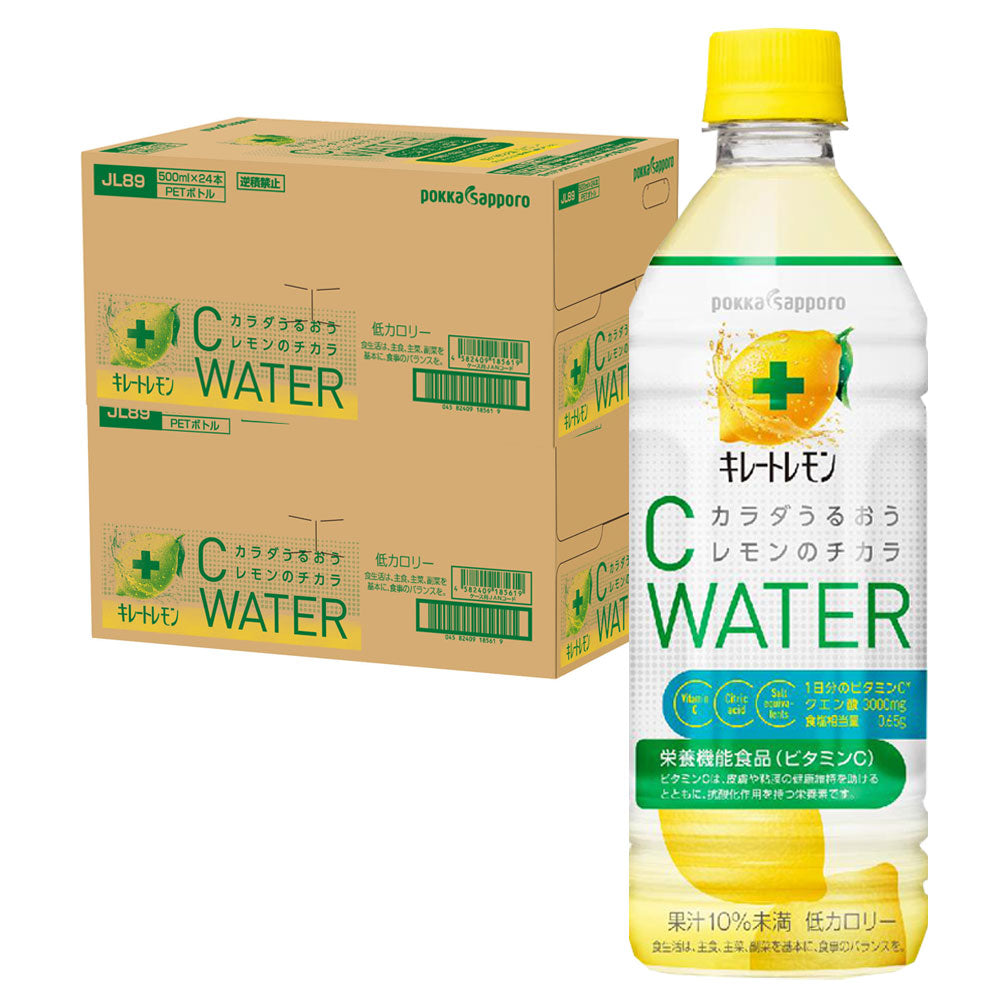 【送料無料】ポッカサッポロ キレートレモン キレートレモン Ｃウォータ 500ml×48本/2ケース