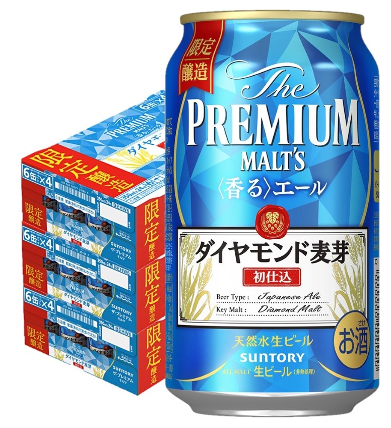 1/20日限定全品P2倍【送料無料】サントリー ザ・プレミアムモルツ 香るエール ダイヤモンド麦芽 初仕込 350ml×3ケース/72本 【北海道・沖縄県・東北・四国・九州地方は必ず送料がかかります】
