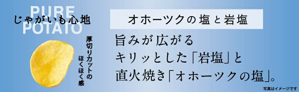 【送料無料】湖池屋 じゃがいも心地 オホーツクの塩と岩塩 55g×3ケース/36袋