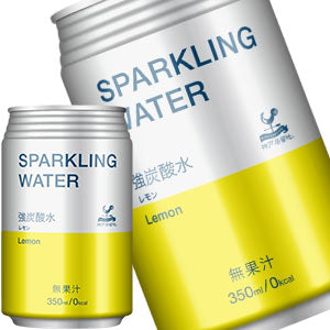 神戸居留地 スパークリングウォーターレモン 350ml缶×24本［賞味期限：3ヶ月以上］北海道、沖縄、離島は送料無料対象外［送料無料］【8月12日出荷開始】