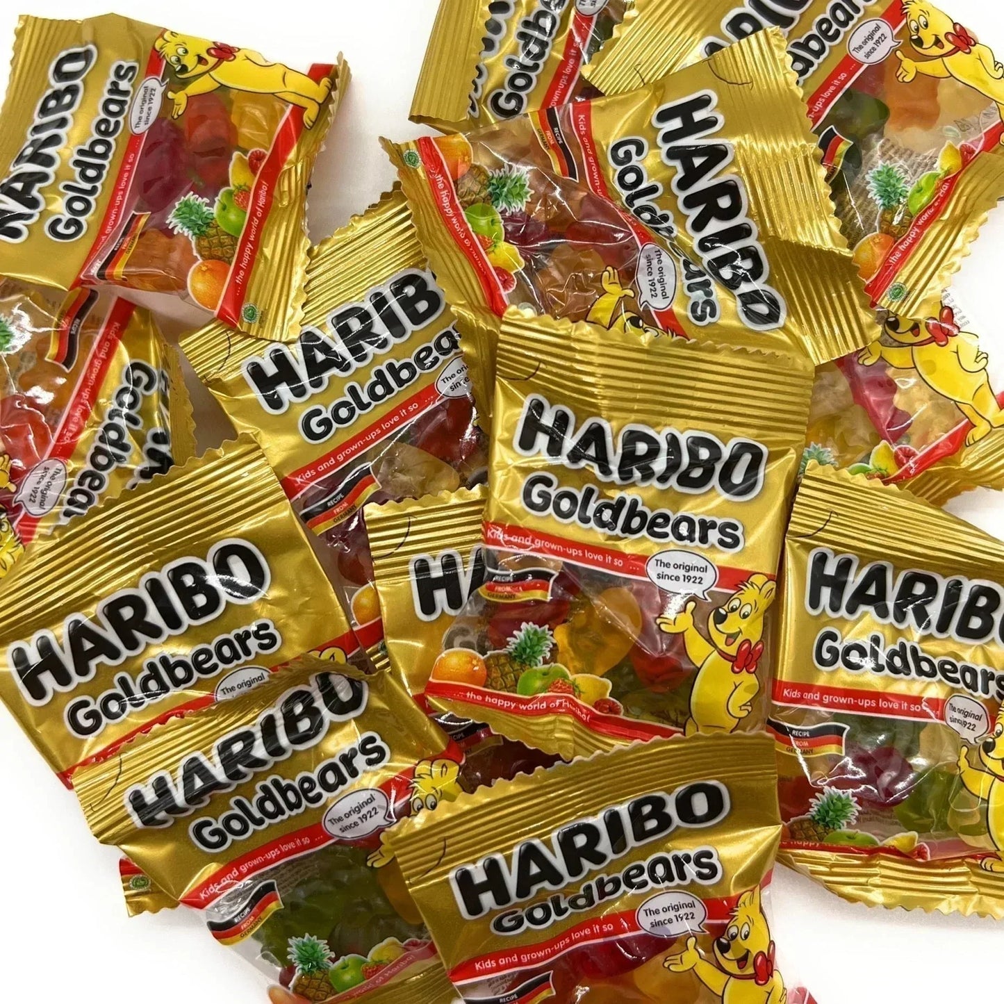 【期間限定:大容量390グラム+なんとおまけ付き！】ハリボー HARIBO ミニゴールドベア グミ　※