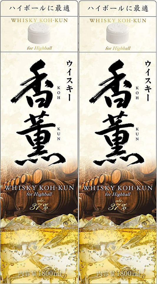 【送料無料】合同酒精 ウィスキー 香薫 KOH-KUN 37度 1800ml 1.8L×2本【北海道・東北・四国・九州・沖縄県は別途送料がかかります】