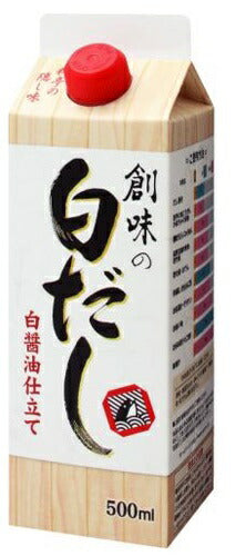 【送料無料】創味食品 創味の白だし 500ml×12本【北海道・東北・四国・九州・沖縄県は必ず送料がかかります】