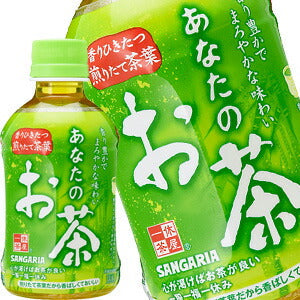 サンガリア あなたのお茶 280mlPET×24本［賞味期限:4ヶ月以上］北海道、沖縄、離島は送料無料対象外［送料無料］【5?8営業日以内に出荷】