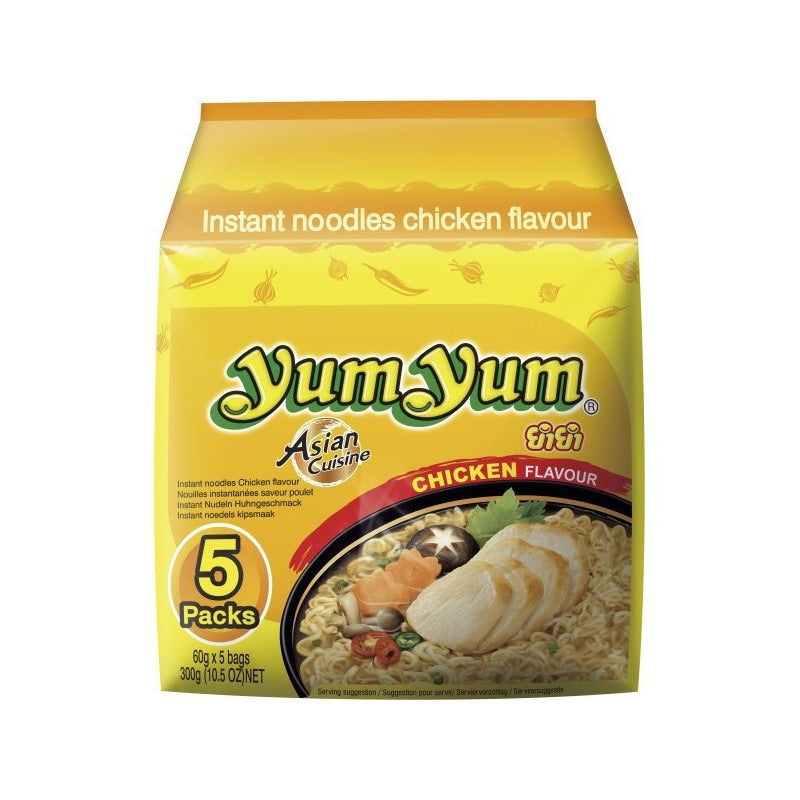 【送料無料】YumYum ヤムヤム インスタントヌードル チキン味   (60g×5袋入り)×6個