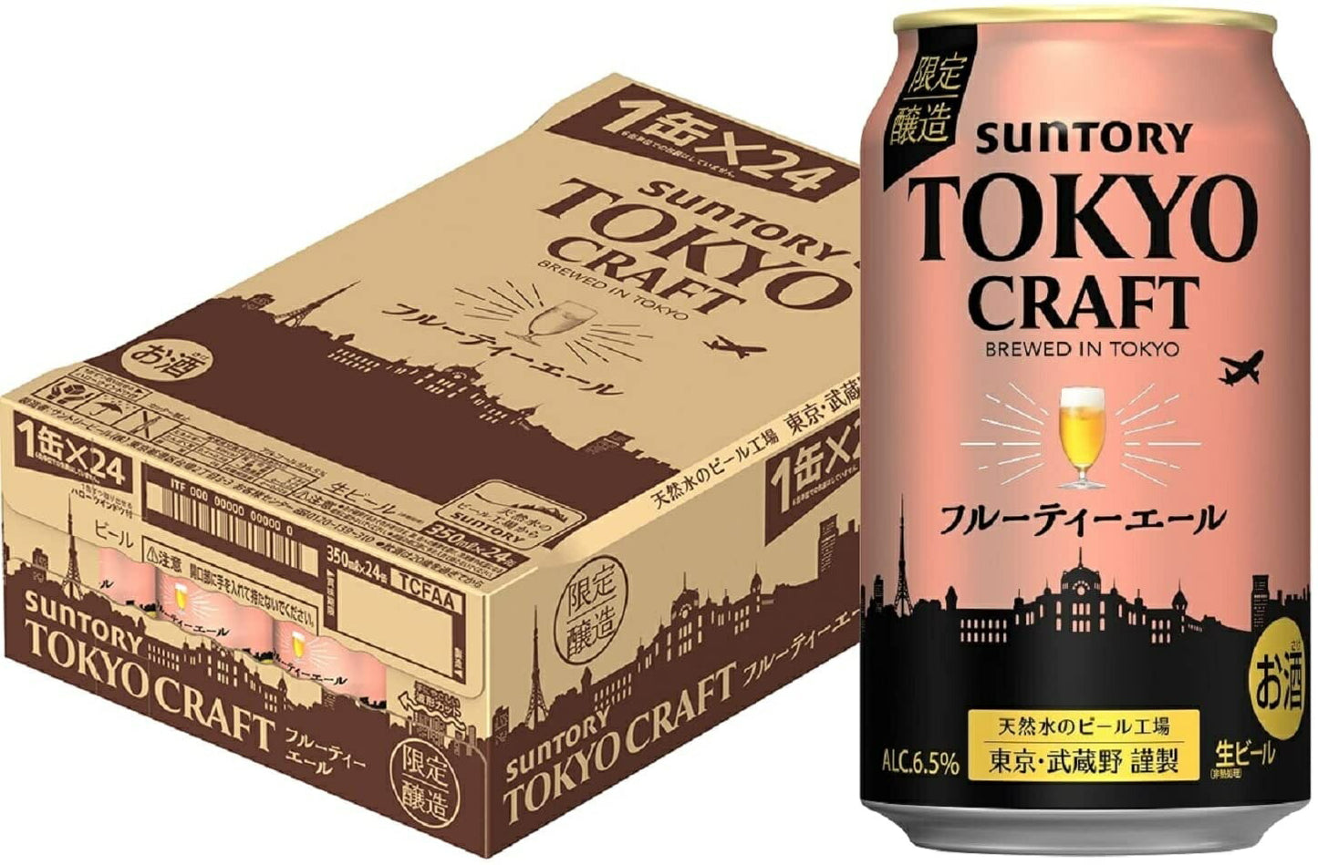 【送料無料】サントリー TOKYO CRAFT （東京クラフト） フルーティーエール 350ml×1ケ−ス/24本【北海道・沖縄県・東北・四国・九州地方は必ず送料がかかります】
