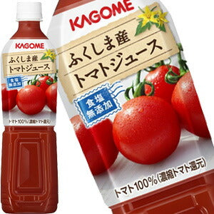 カゴメ ふくしま産トマトジュース食塩無添加 720mlスマートPET×30本［15本×2箱］［賞味期限：3ヶ月以上］北海道、沖縄、離島は送料無料対象外［送料無料］【3〜4営業日以内に出荷】