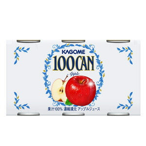カゴメ １００ＣＡＮ アップル ［6缶パック］ 160g缶×30本［6本×5個］［賞味期限：3ヶ月以上］北海道、沖縄、離島は送料無料対象外［送料無料］【3~4営業日以内に出荷】