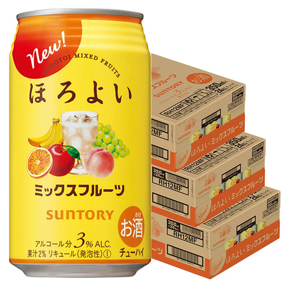 【送料無料】サントリー ほろよい ミックスフルーツ 350ml×3ケース/72本【北海道・沖縄県・東北・四国・九州地方は必ず送料が掛かります】