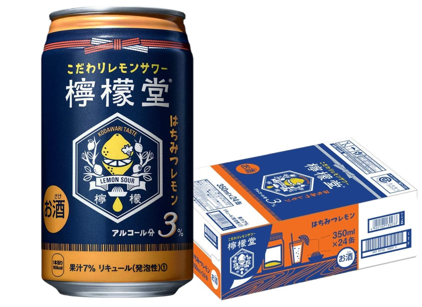 檸檬堂 はちみつレモン 350ml×24本/1ケース 【3ケースまで1個口配送可能】