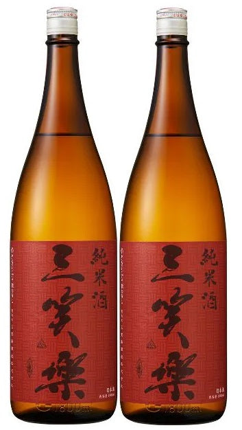 【五箇山の地酒】【送料無料】日本酒 三笑楽 純米酒 1800ml 1.8L×2本【本州(一部地域を除く)は送料無料】