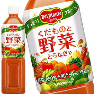 デルモンテ くだものと野菜とらなきゃ 920gPET×12本［賞味期限：3ヶ月以上］北海道、沖縄、離島は送料無料対象外［送料無料］【7〜10営業日以内に出荷】