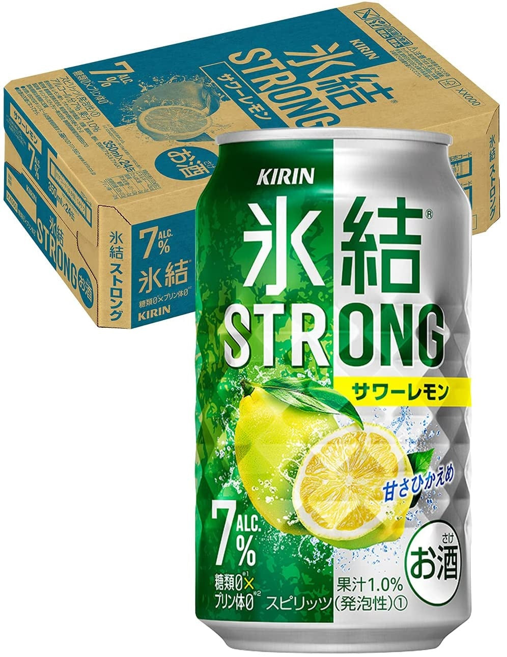 【送料無料】キリン 氷結 STRONG 7％ ストロング サワーレモン 350ml×24本【北海道・東北・四国・九州・沖縄県は必ず送料がかかります】