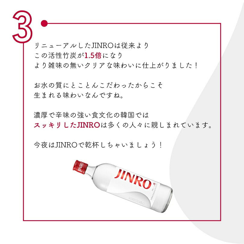【送料無料】JINRO ジンロ 眞露 ペット 25度 1800ml 1.8L×2ケース/12本【北海道・沖縄県・東北・四国・九州地方は必ず送料がかかります】