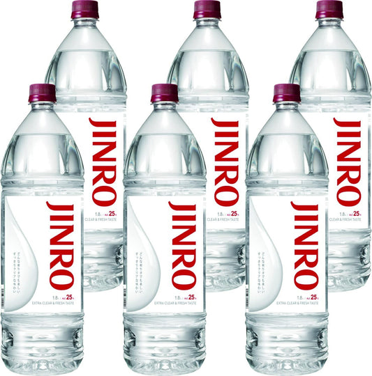 【送料無料】JINRO ジンロ 眞露 ペット 25度 1800ml 1.8L×1ケース/6本【北海道・沖縄県・東北・四国・九州地方は必ず送料がかかります】