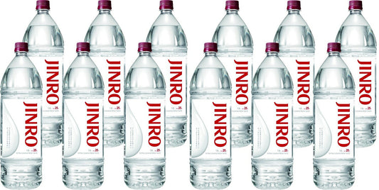 【送料無料】JINRO ジンロ 眞露 ペット 25度 1800ml 1.8L×2ケース/12本【北海道・沖縄県・東北・四国・九州地方は必ず送料がかかります】