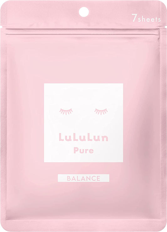 LULULUN(ルルルン) ルルルンピュア ピンク 7枚入り (バランスうるおいタイプ) フェイスマスク