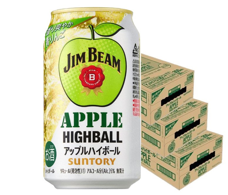 【送料無料】 サントリー ジムビームハイボール アップルハイボール 350ml×3ケース/72本【北海道・東北・四国・九州・沖縄県は必ず送料がかかります】